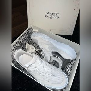 Men’s White Mesh Alexander McQueen sneakers size 11